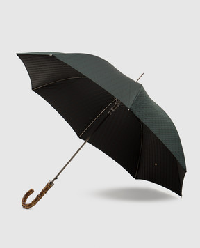 Pasotti Green umbrella-cane with pattern OMITUO478RASO62795
