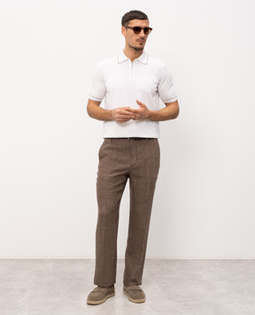 Slowear Brown linen pants 1T00057016A
