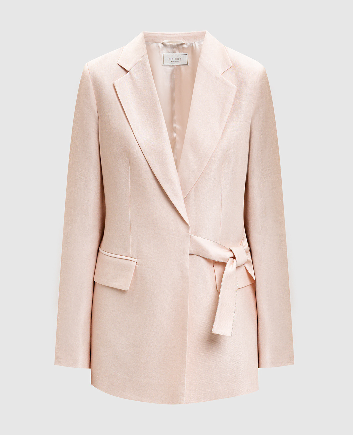 Pink jacket with linen