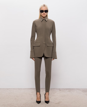 Thierry Mugler Leggings with wool and straps 26F1PA05331035