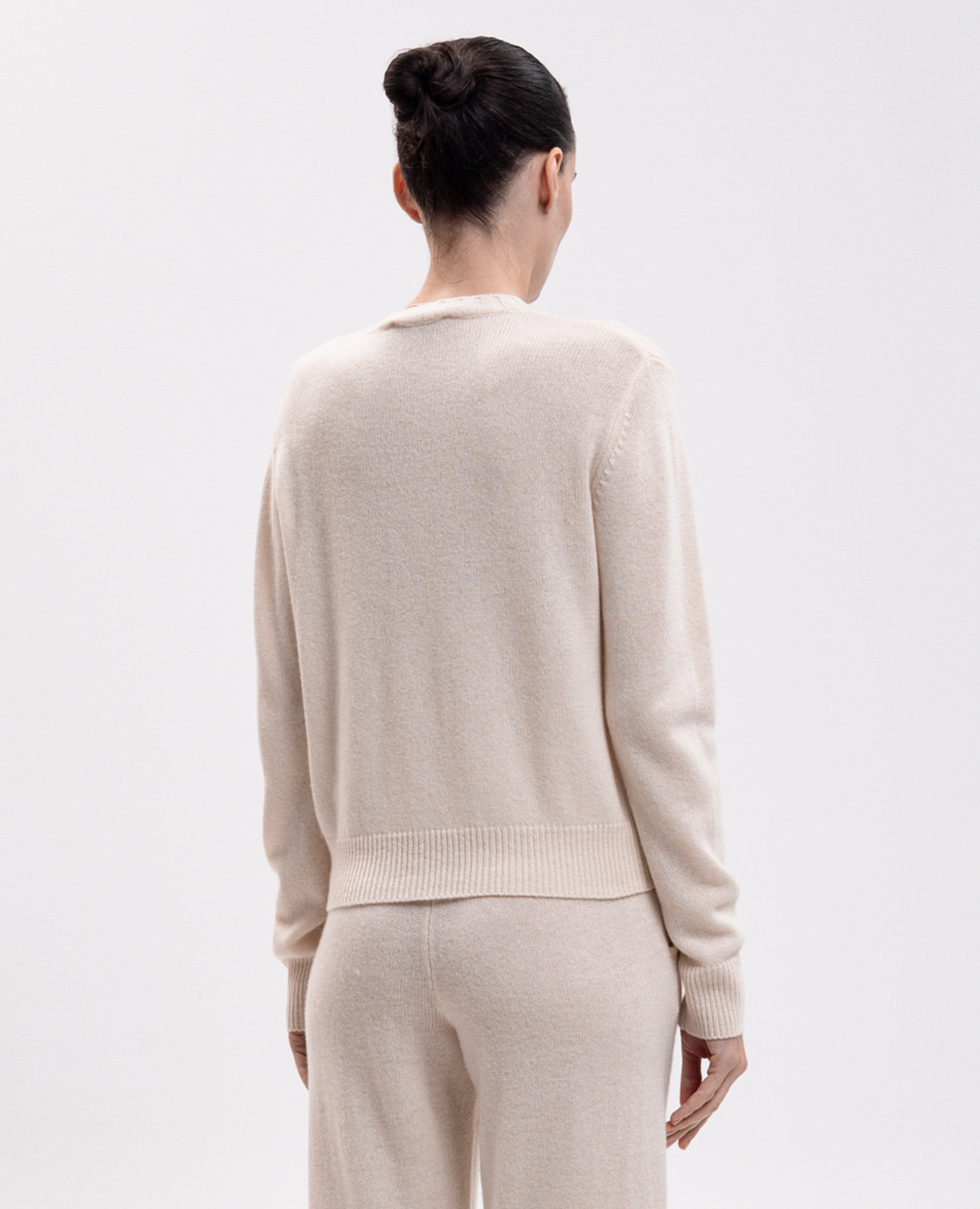 Ivory cashmere and wool jumper Sporty & Rich 4