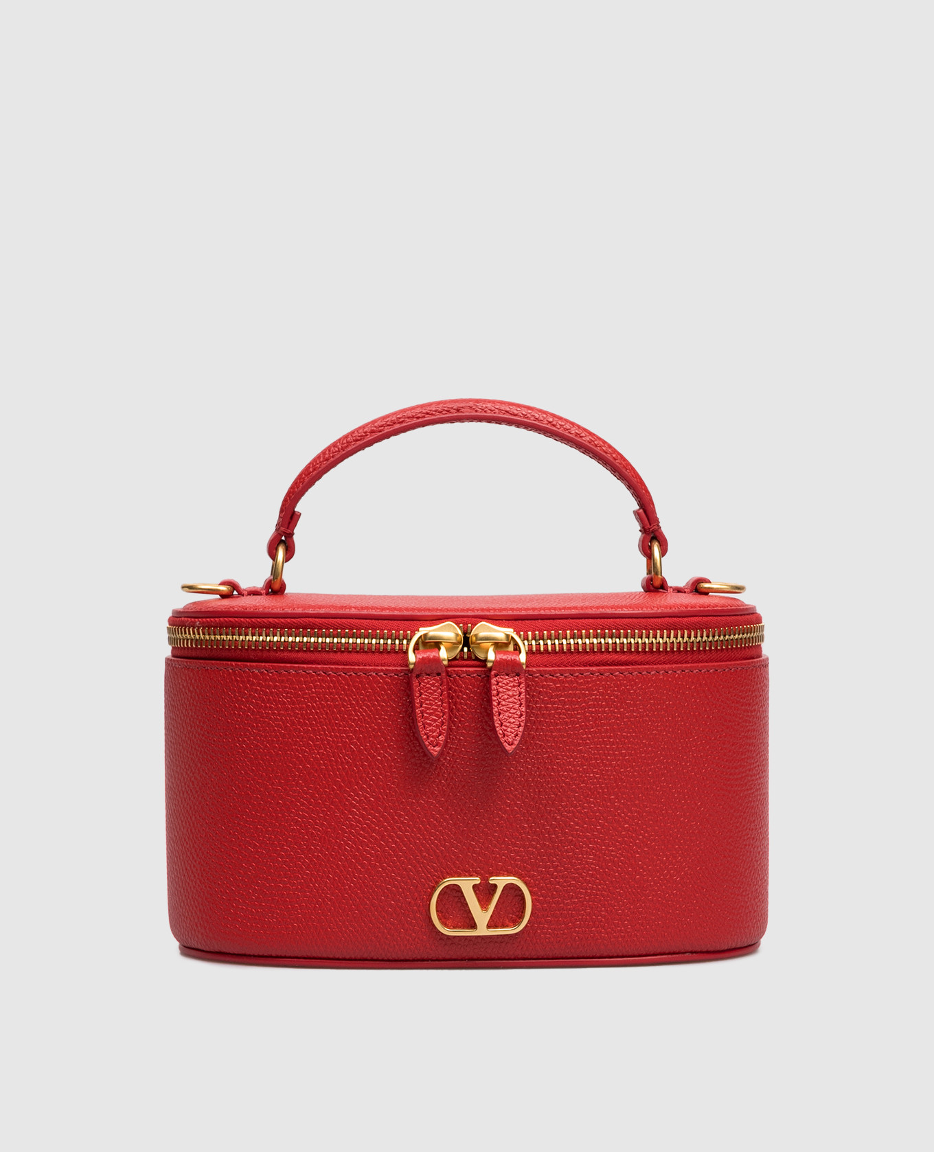 

Red VLogo leather crossbody bag Valentino