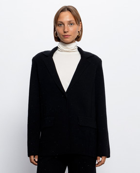 Twinset Black jacket with sequins 262LI3PAA