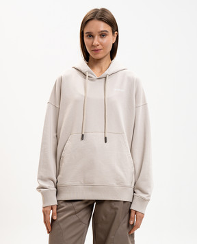 Off-White Ivory logo print hoodies 2BB06DS26FLE001