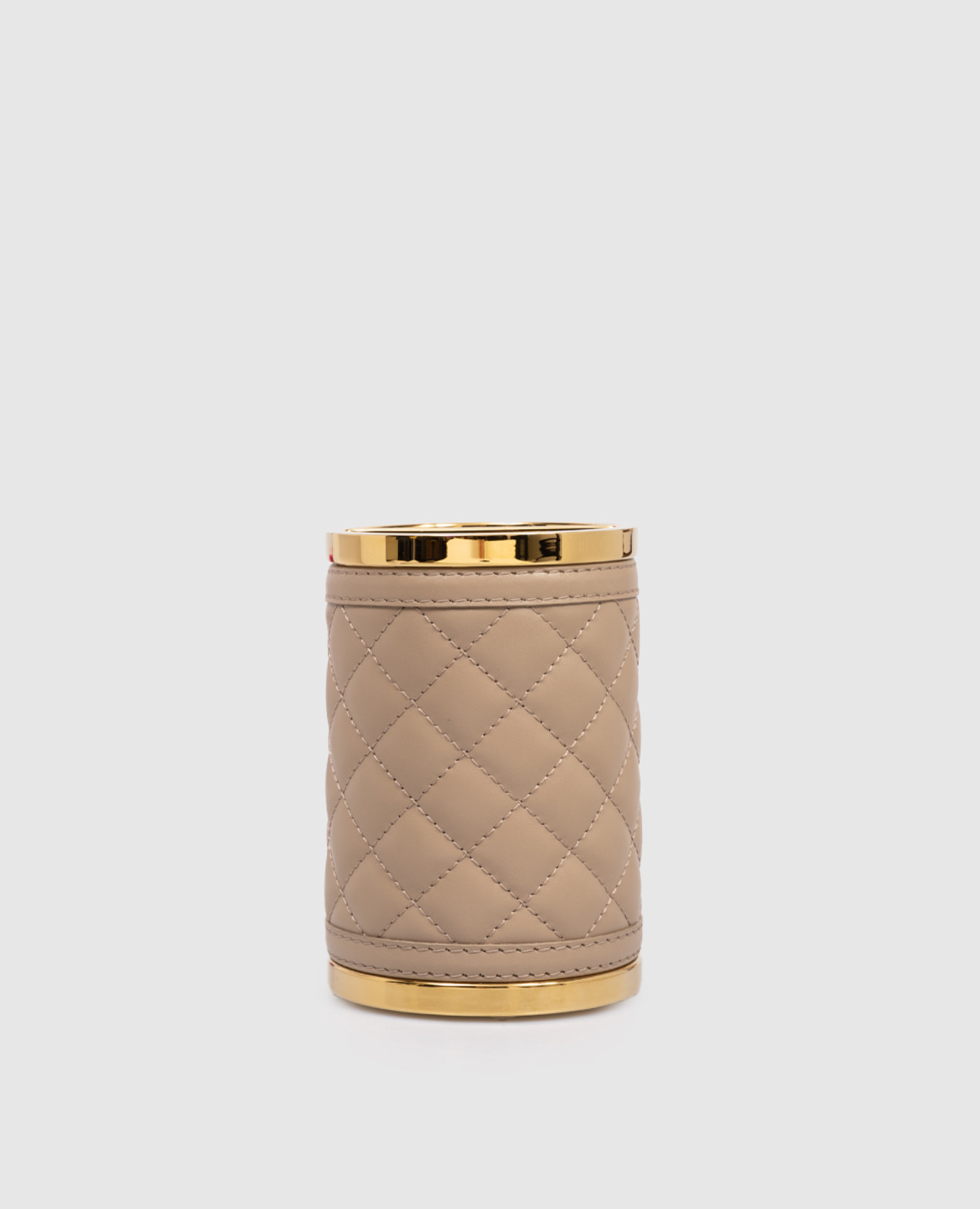 Brown leather toothbrush holder Alghero Diamonds