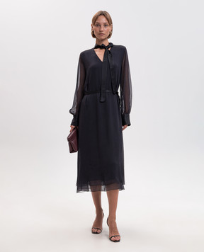 Peserico Navy blue midi dress E02318AA6634