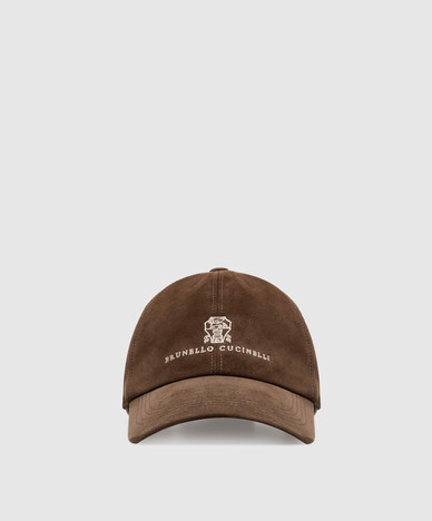 Brown suede cap