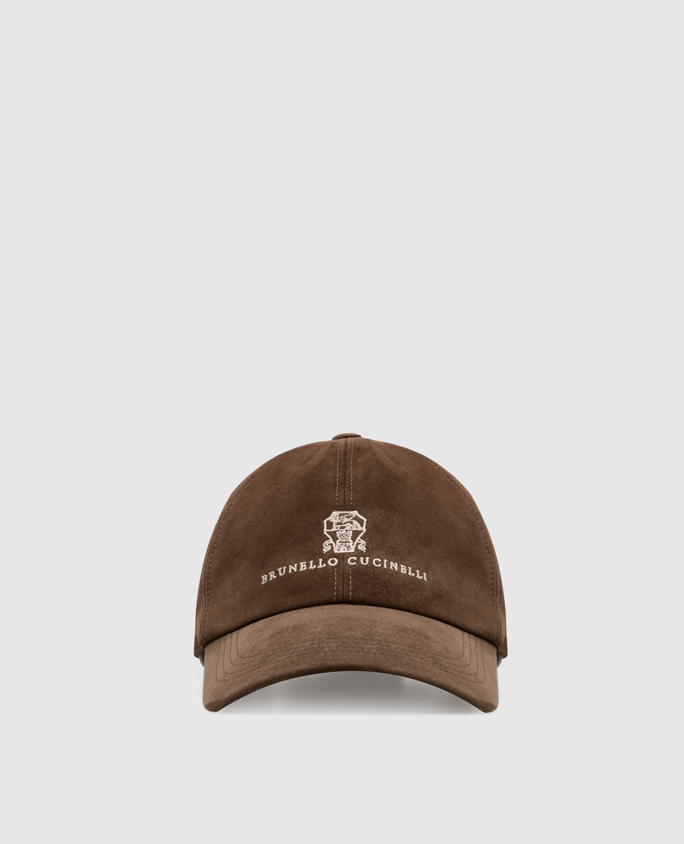 Brown suede cap