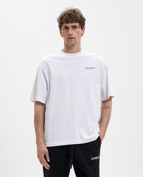 Off-White White T-shirt with branded print 44MAA120S26J00E
