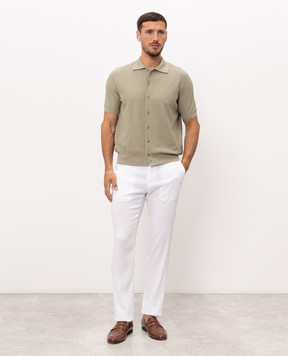 Stefano Ricci Green short-sleeved shirt K616453PAMF26118