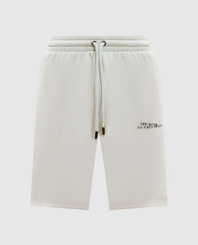 Off-White Green shorts with logo print 44MCI013S26F00B