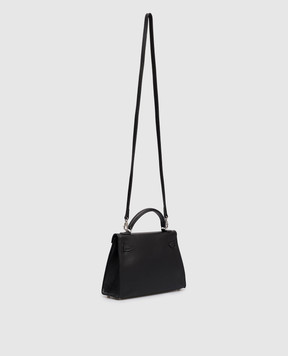 Babe Pay Pls Black leather satchel bag 6509