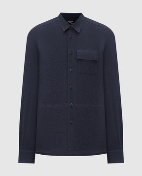 Kiton Blue shirt UMCBUBAH09849