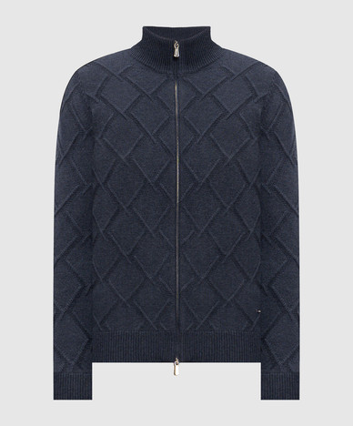 Blue cashmere cardigan