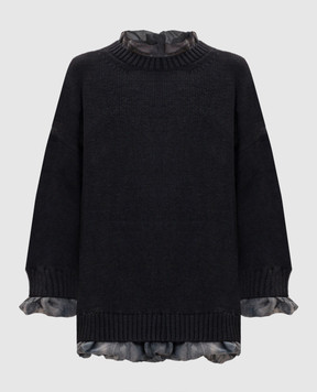 Masnada Gray silk sweater 81PM02