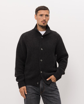 Tom Ford Dark gray cashmere cardigan KBL023YMK131