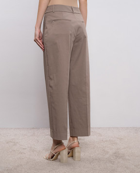 Peserico Brown pants with chain A0463501037