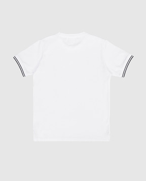 Stone Island Children's white T-shirt with logo patch L1S162100001S001814