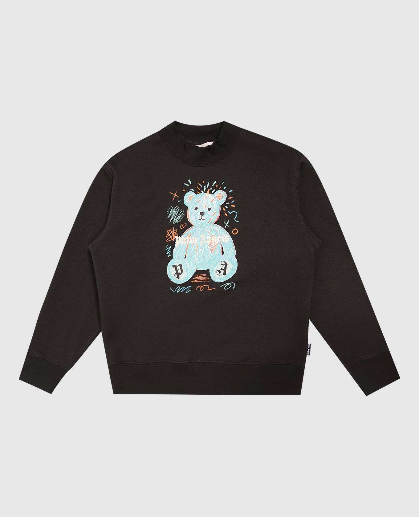 Children's black sweatshirt with print