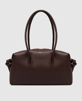 YUZEFI Brown leather bag BRIOCHE BRIOCHEDUFFLE