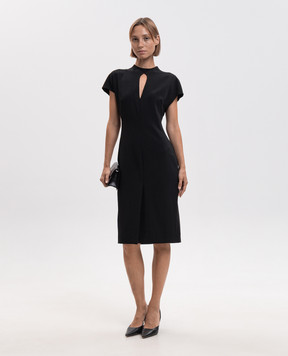 Jil Sander Black wool dress with a scoop neck J02CT0640J40356