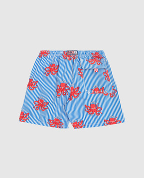 MC2 SAINT BARTH Children's blue striped Jean swim shorts JEA000102043L