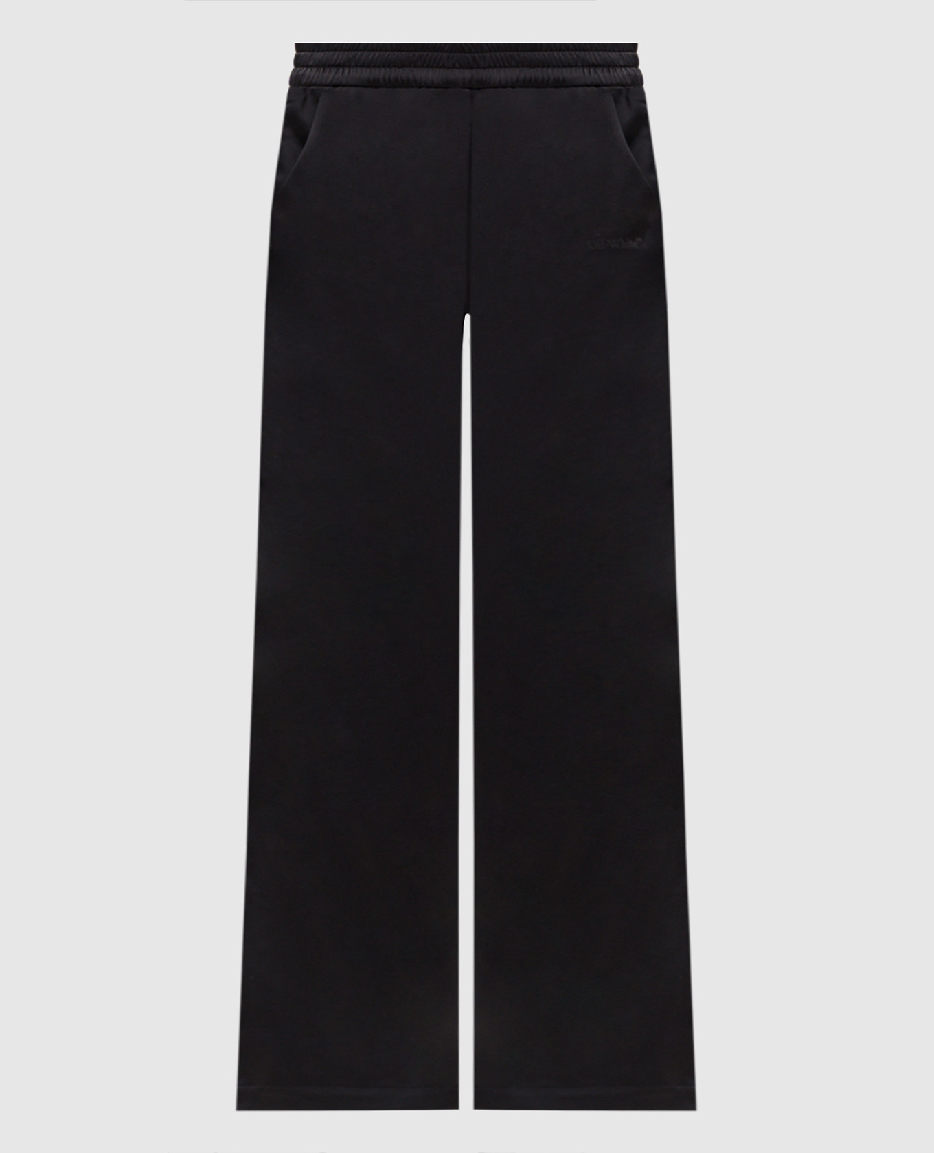 Black sweatpants with lace