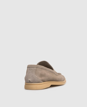 Lanciotti De Verzi Beige suede loafers FELIX FELIXLIGHTCACHEMIRE
