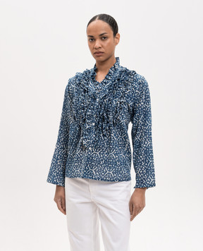 Momoni Blue blouse ZAFIRO MOSH00809MO
