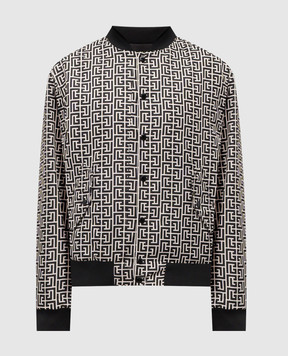 Balmain Reversible logo bomber jacket GH1TFA27XL26