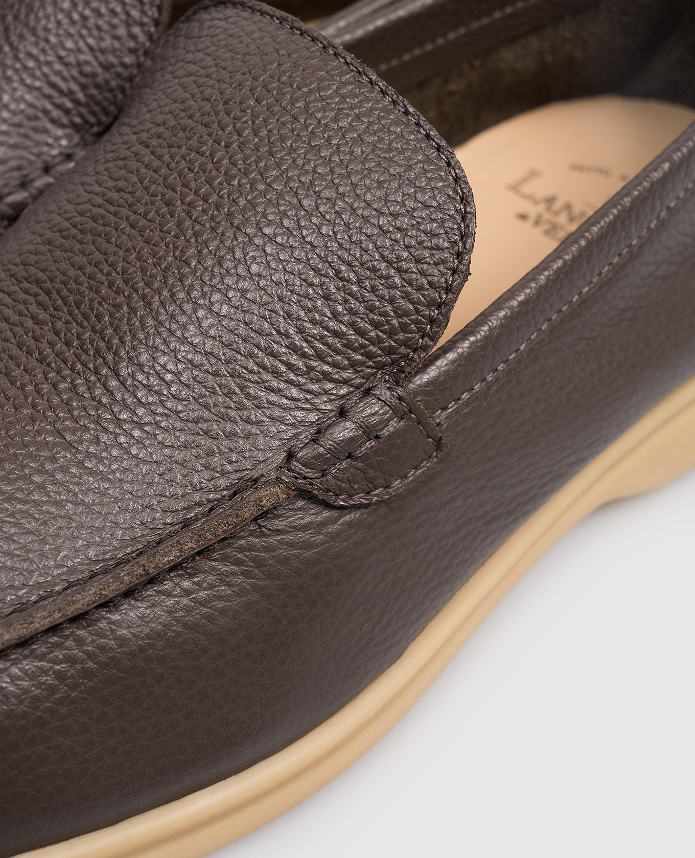 Brown leather loafers FELIX Lanciotti De Verzi 5