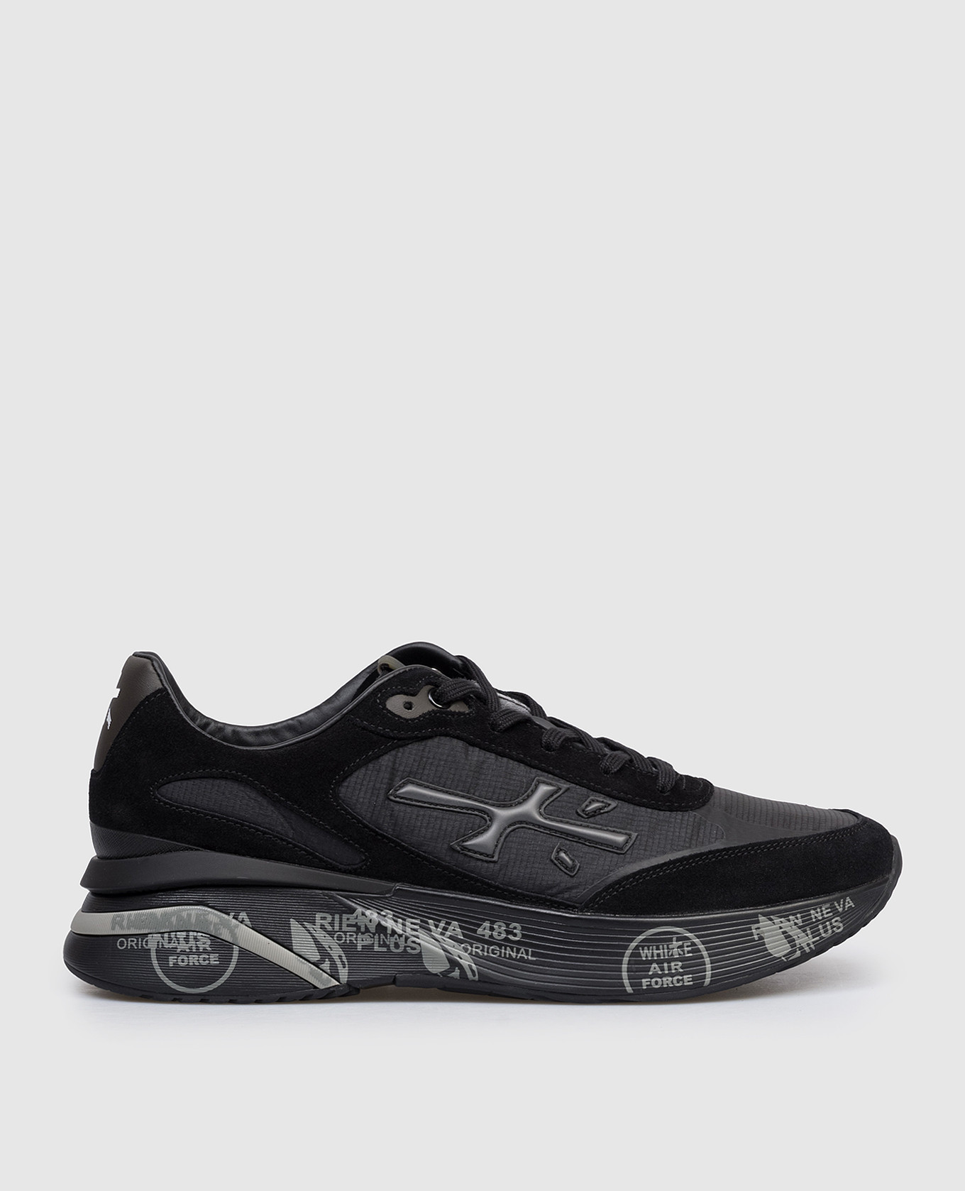 

Black MOERUN logo combination sneakers Premiata