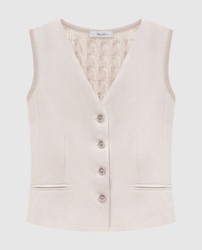 Max Mara Beige linen vest MXMCALIBRI MXMCALIBRI