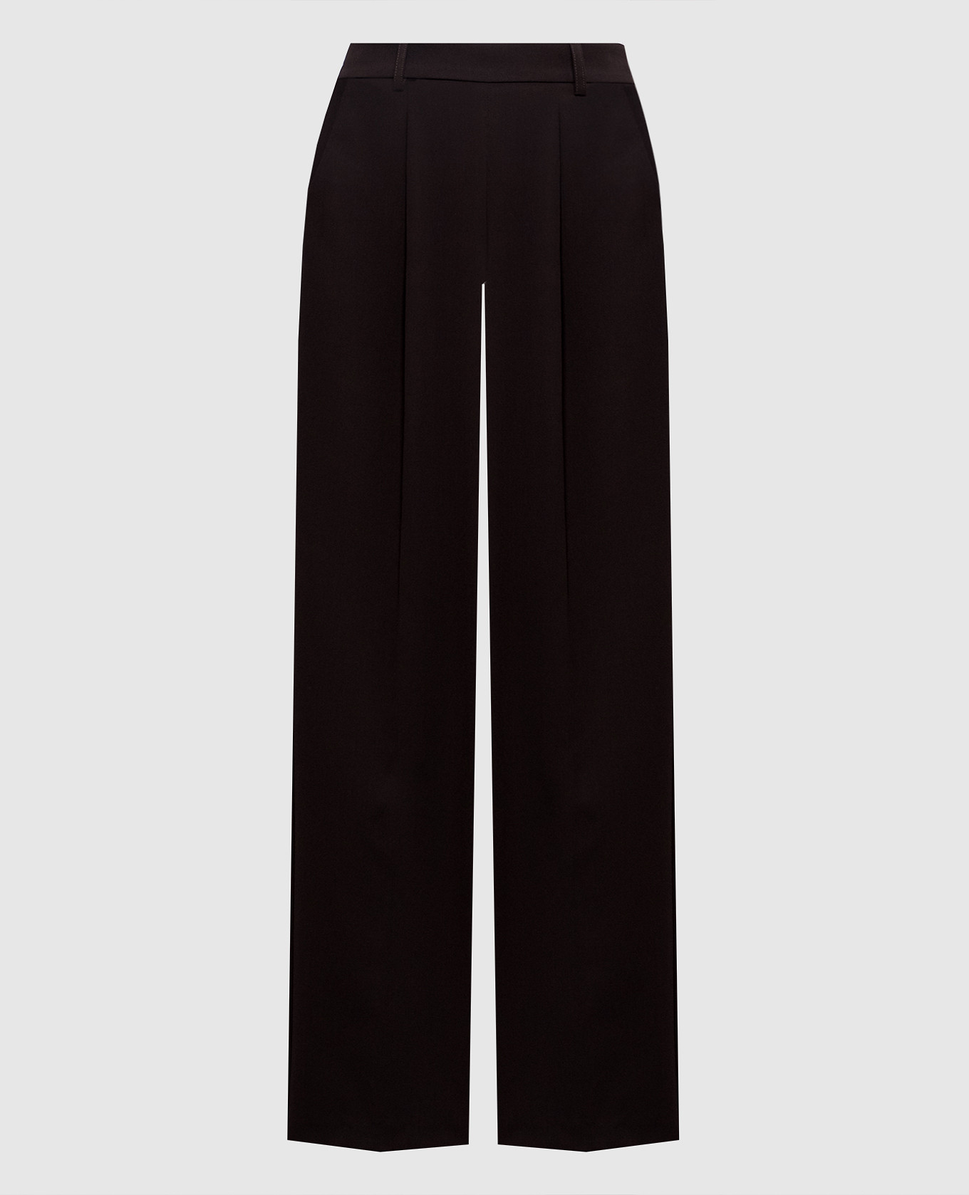 Brown pants with textured logo