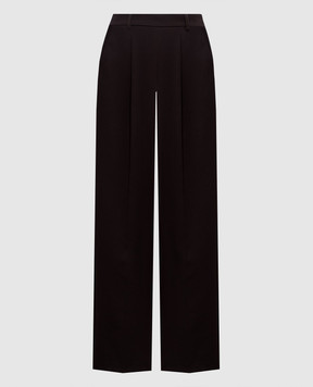 Twinset Brown pants with textured logo 262TF2014