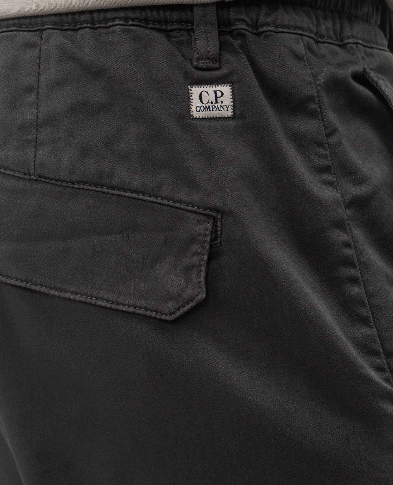 Grey pants with logo patch C.P. Company 5