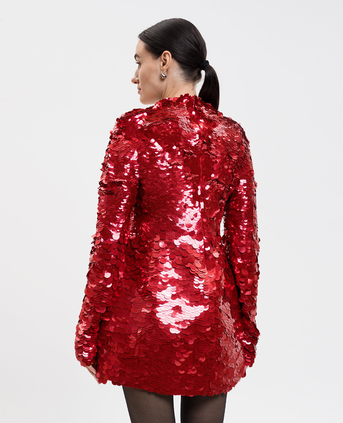 TEFRITE red dress with sequins Max Mara Sportmax 4