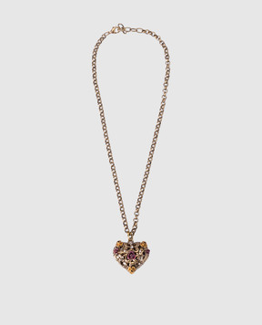 CelesteG Heart Openwork Gold Chain 1648