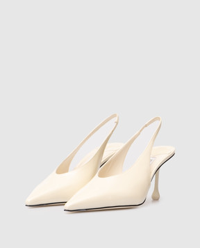 Jimmy Choo White patent leather slingbacks ISA ISA80PAT