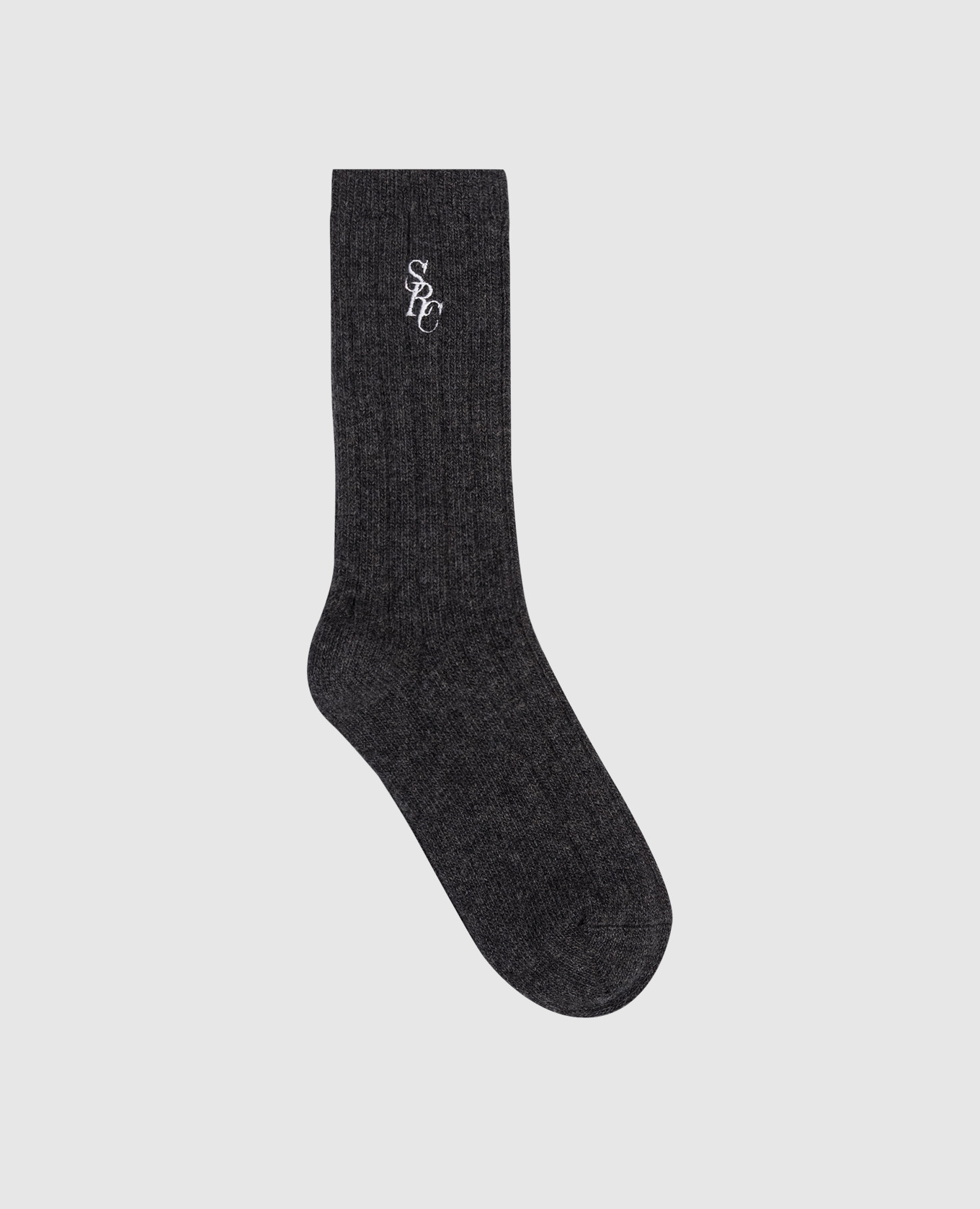 

Gray wool and cashmere socks Sporty & Rich, Grey