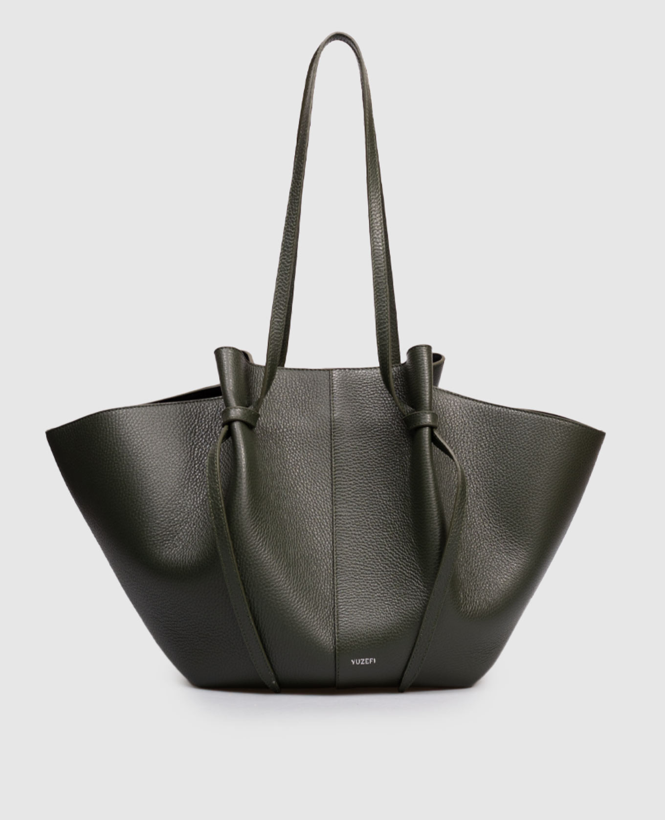

Green leather tote bag MOCHI YUZEFI
