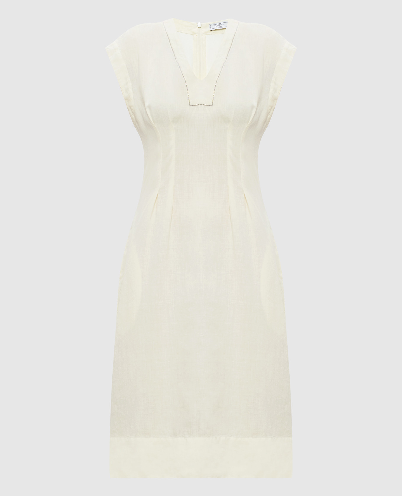 Yellow linen dress