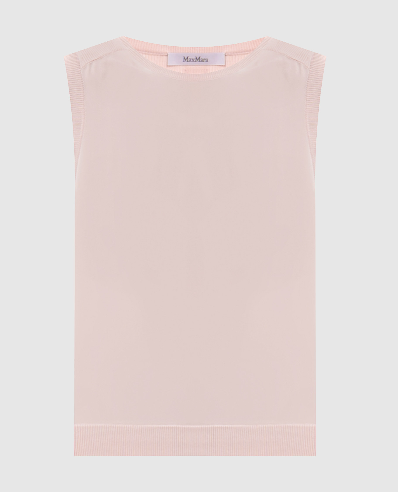Pink GINSENG silk and cashmere top