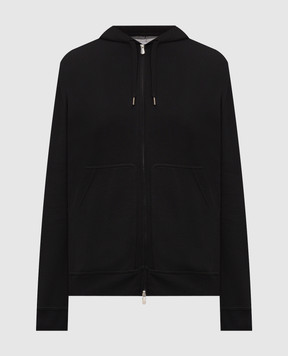 Brunello Cucinelli Black sports jacket with hood MM8319069G