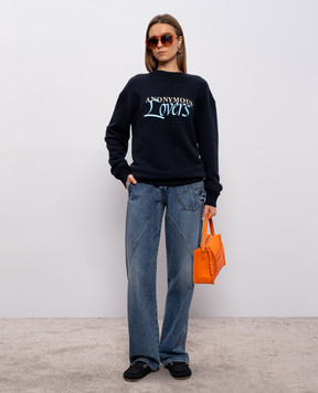 JW Anderson Anonymous Lovers black sweatshirt JW0276PG1905
