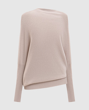 Agnona Beige cashmere asymmetric sweater K5100584K080Q