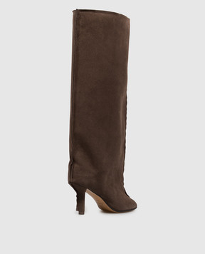 Maison Margiela MM6 Brown suede boots S59WW0123P6385