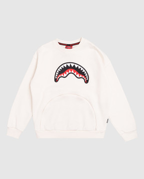 Sprayground Children's sweatshirt Bear In The Pocket ivory SPY1390E