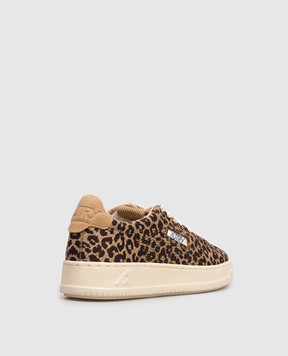 AUTRY Brown leopard print sneakers A1UNEKLWAF03