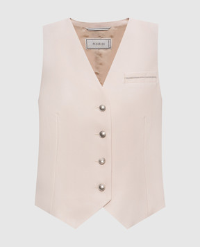Peserico Beige wool vest A0353103472